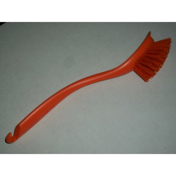 Orange Kitchen Ikea Antagen Scrub Brush Hooked Handle Dish Washing Vegetable - Picture 4 of 4
